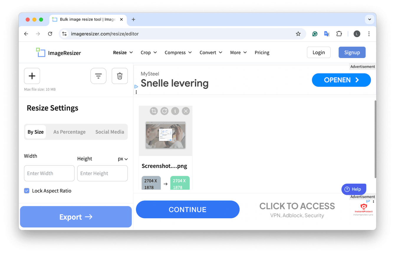 ImageResize.org online image resizer